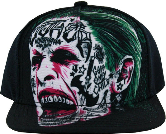 Joker Tattooed Face Snapback Hat
