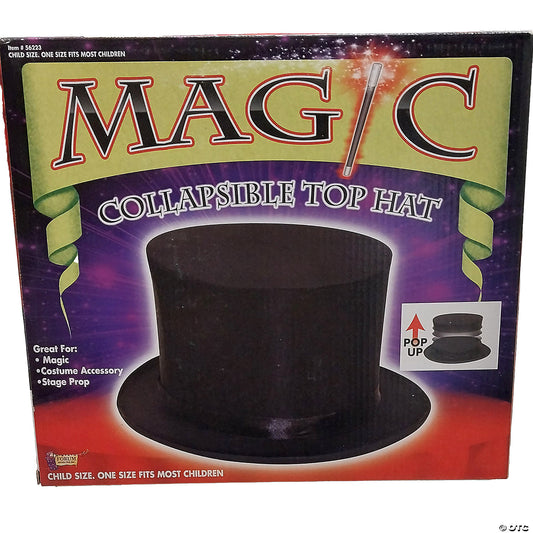 TOP HAT COLLAPSIBLE BLCK CHILD