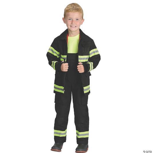 FIRE FIGHTER CHLD BLACK MD 6-8