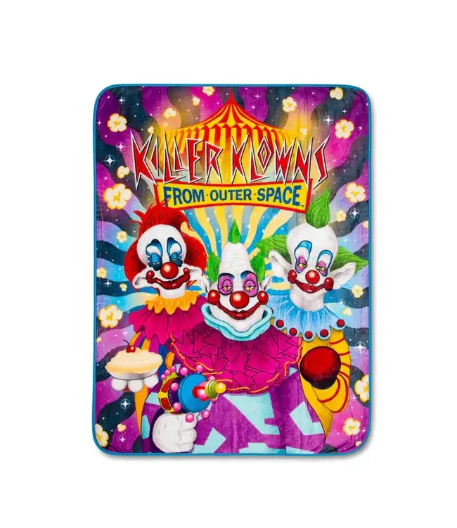 Killer Klowns from Outer Space Characters 45 X 60 Inch Raschel Throw Blanket