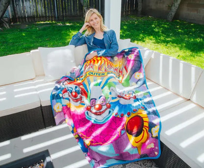 Killer Klowns from Outer Space Characters 45 X 60 Inch Raschel Throw Blanket