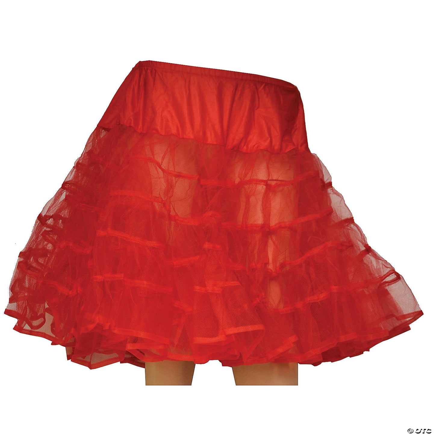 KNEE LENGTH PETTICOAT-RED