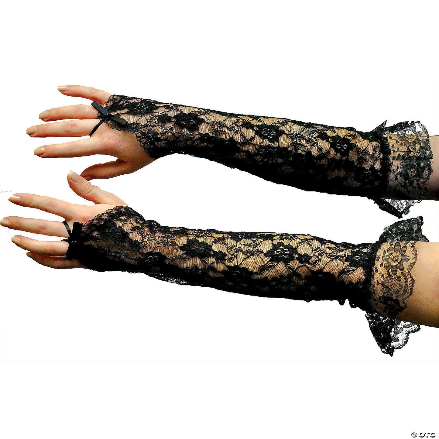 LACE FINGERLESS GLOVES