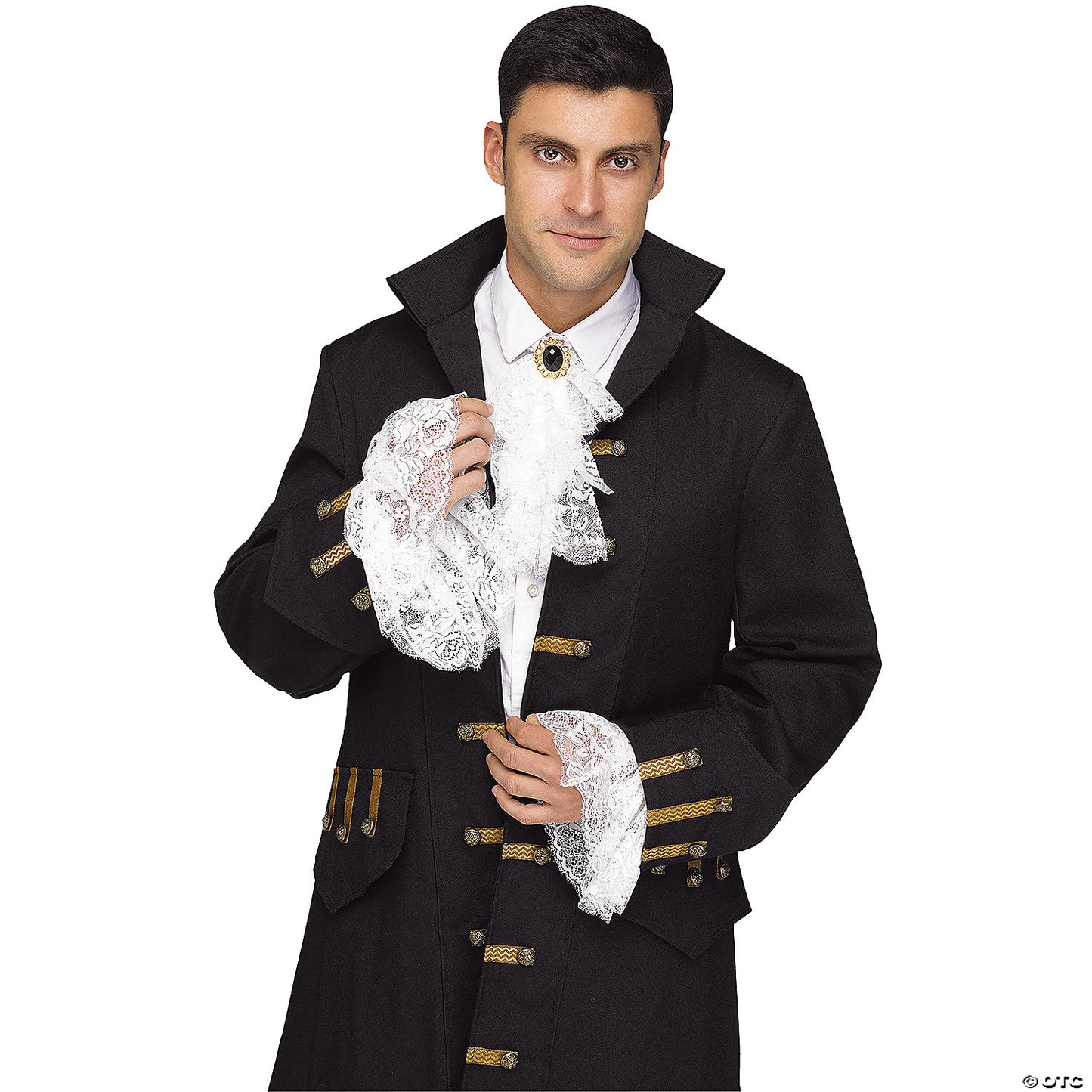 LACE JABOT WITH CUFFS