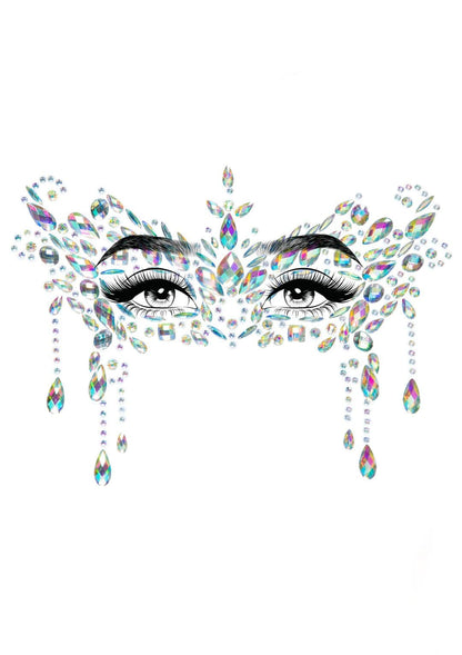 Masquerade Mask Rhinestone Stick-On Jewels