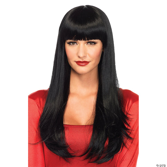 LONG BANGED WIG