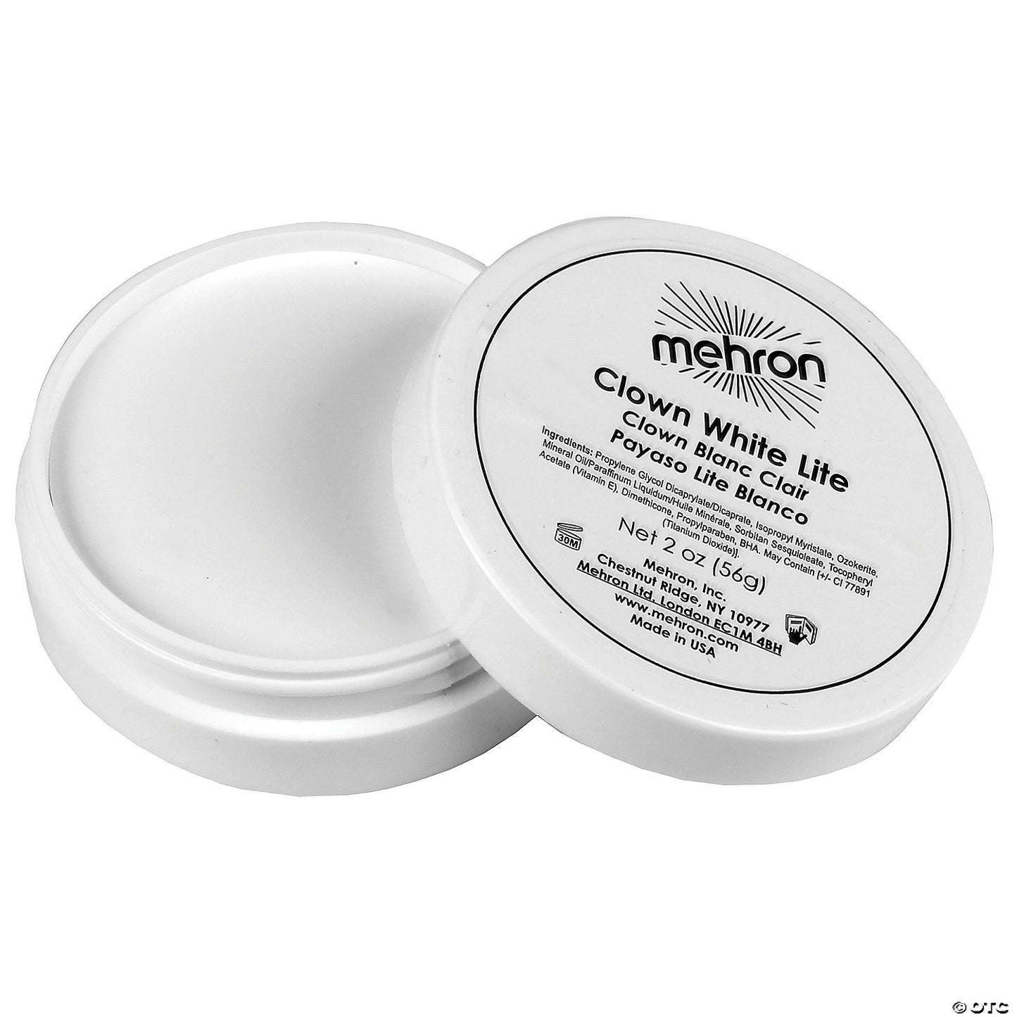 MEHRON CLOWN WHITE LITE 2 OZ