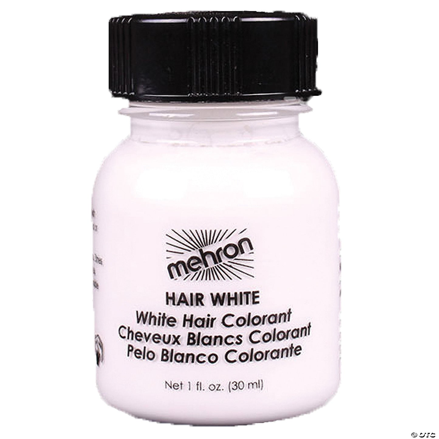 MEHRON HAIR WHITE: 1 OZ.