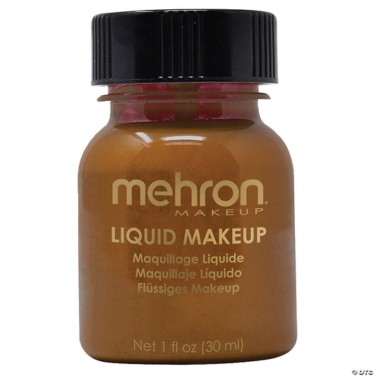 MEHRON LIQUID MAKEUP BROWN 1 OZ