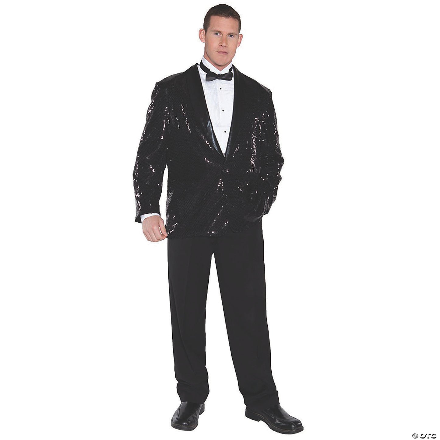 SEQUIN JACKET BLACK ADULT ONE