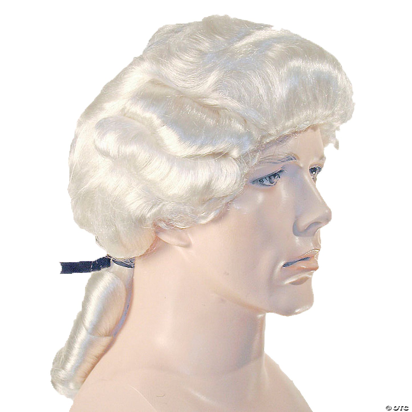 DELUXE COLONIAL MAN WIG-WHITE