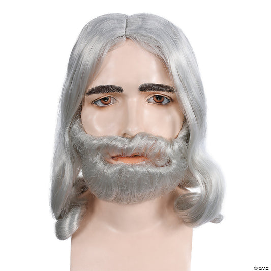 BIBLICAL WIG SET-SILVER