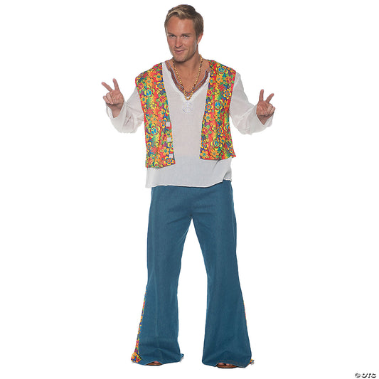 MEN'S FLOWER HIPPIE VEST