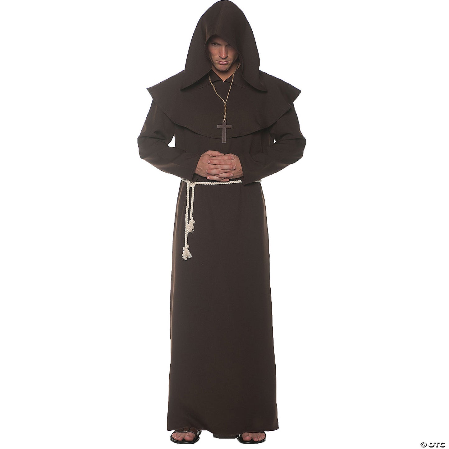 MONK ROBE ADULT BROWN STD