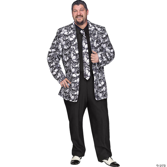 MEN'S SKULL JACKET AND TIE
