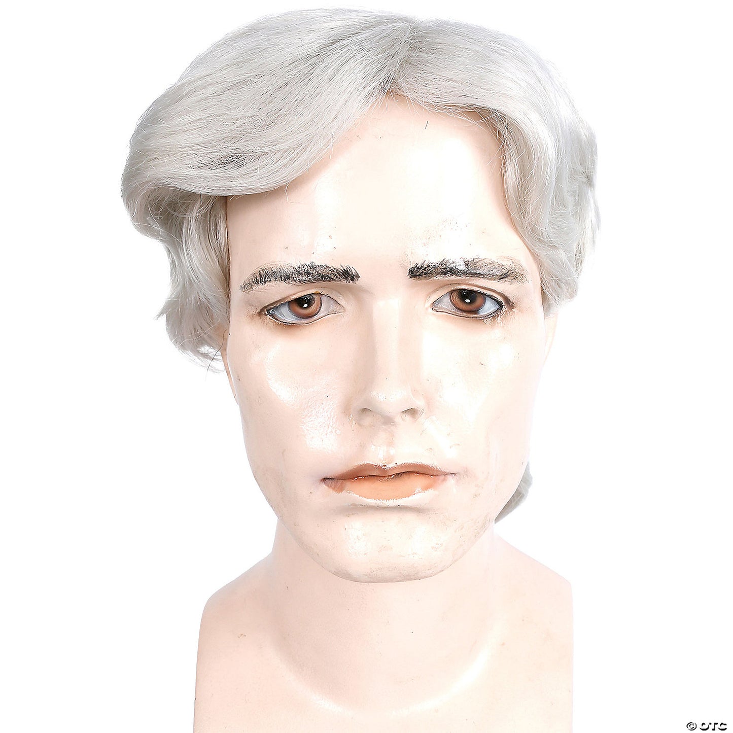 MEN'S PONYTAIL WIG WHITE 60