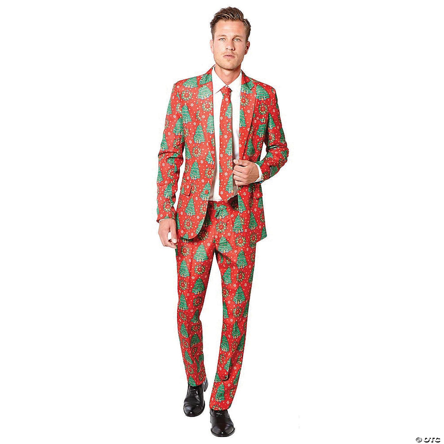 CHRISTMAS RED AD SUIT SM 34-36