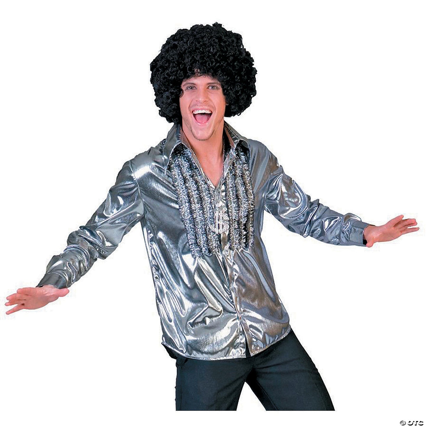 SATURDAY NIGHT SHIRT SILVER  LG