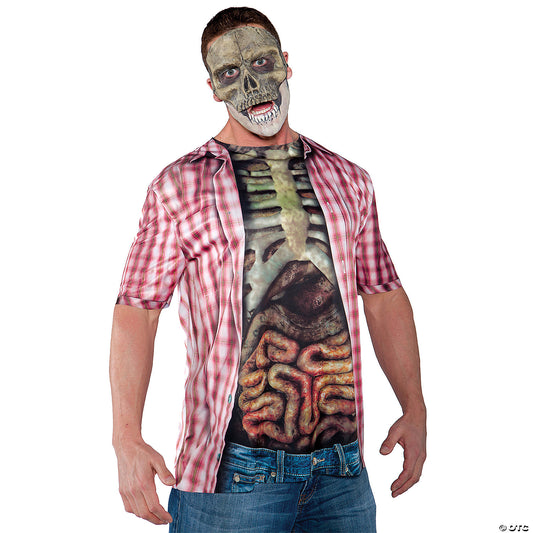 MEN'S SKELETON SHIRT RED