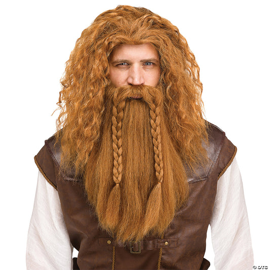 VIKING WIG & BEARD AUBURN