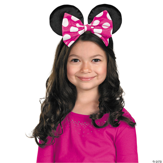 MINNIE MOUSE EARS W/REV BOW