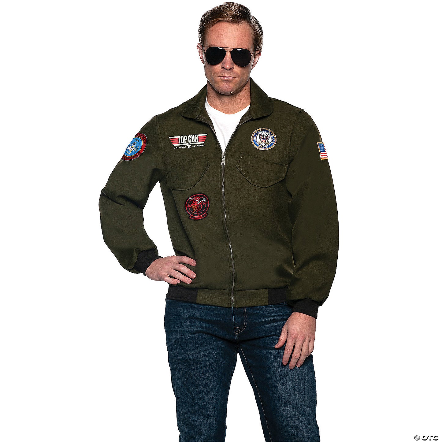 ADLT NAVY TOPGUN PILOT JACKET 2XL