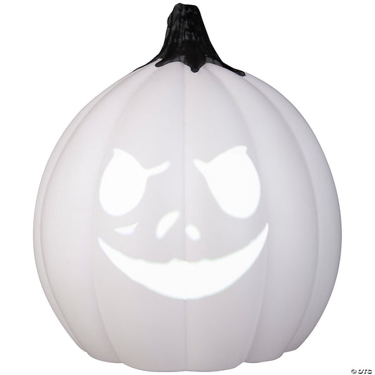 WHITE SINGING PUMPKIN JACK SKELLINGTON