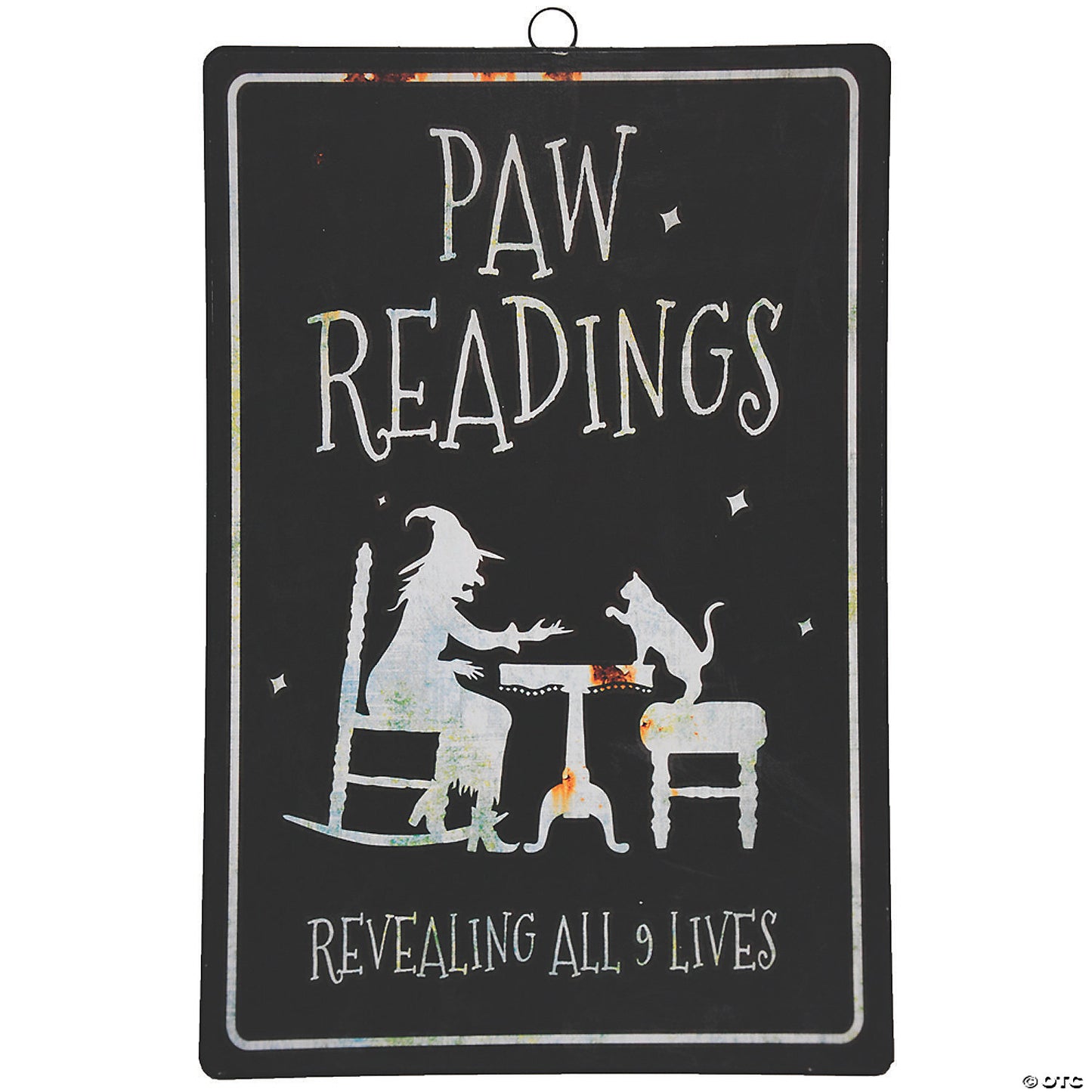 PAW READINGS METAL SIGN