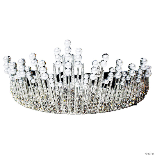 PEARL TIARA WITH RIBBON