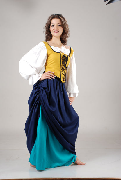 Double-Layer Medieval Skirt