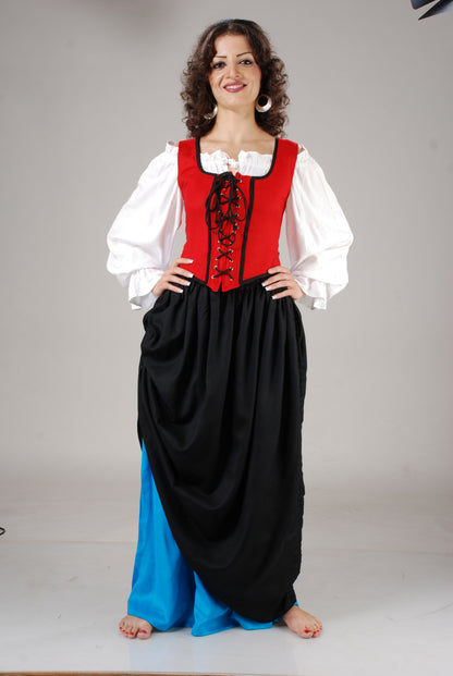 Double-Layer Medieval Skirt
