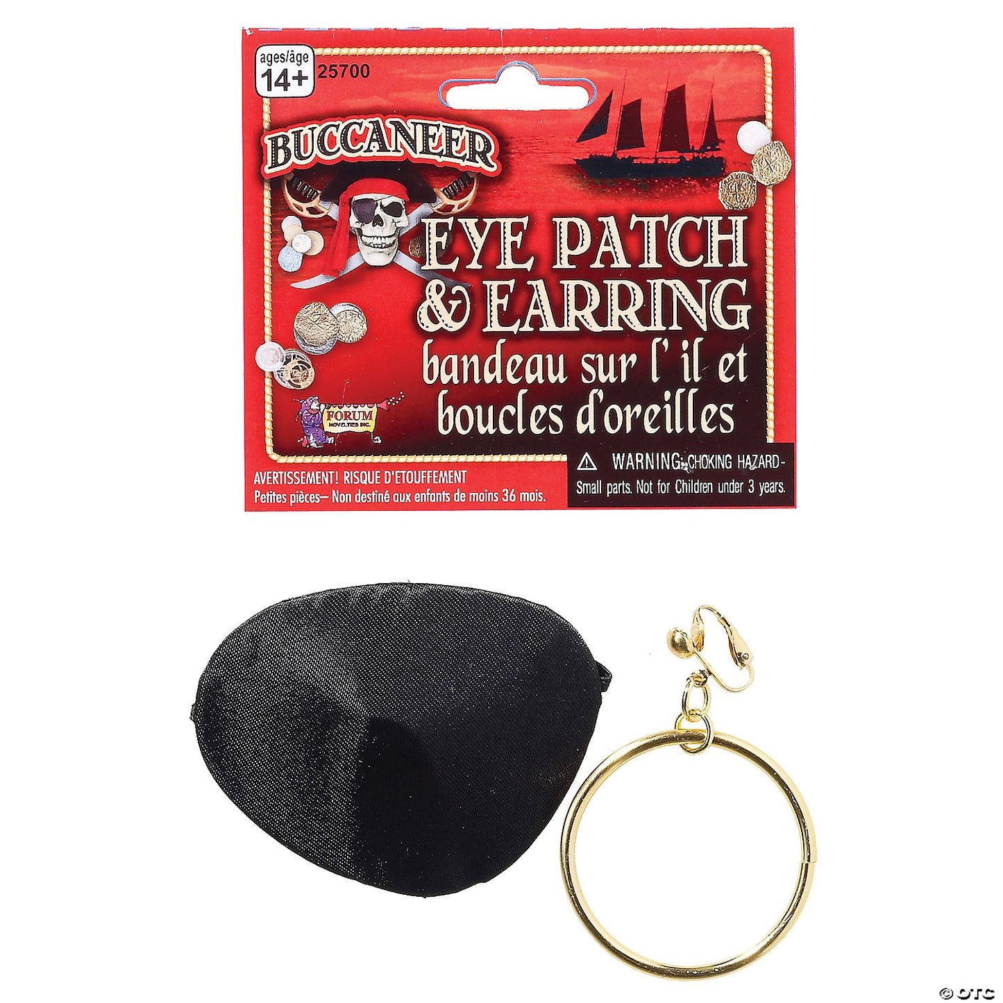 PIRATE PATCH AND EARRING SET