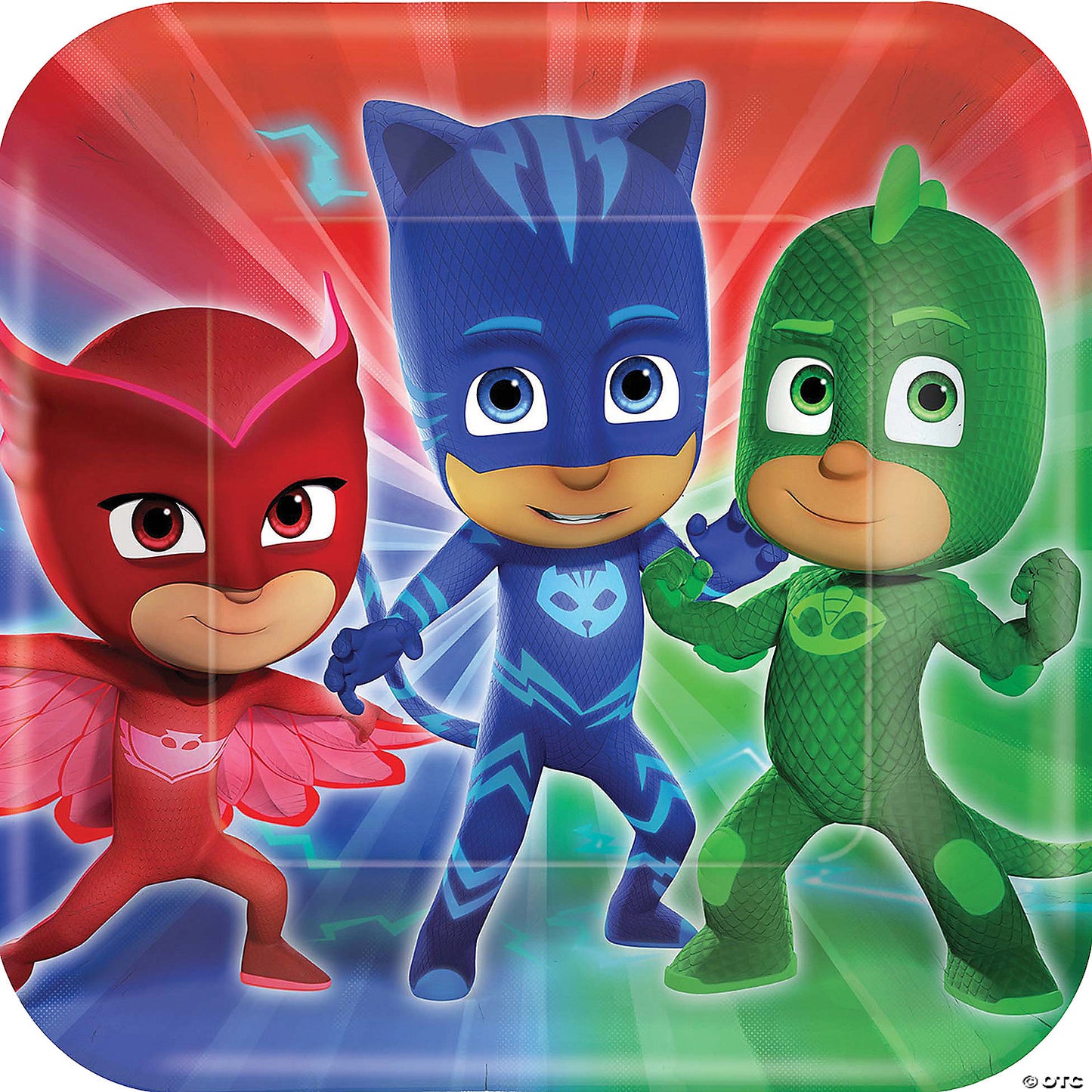 PJ MASKS SQUARE PLATES 9IN
