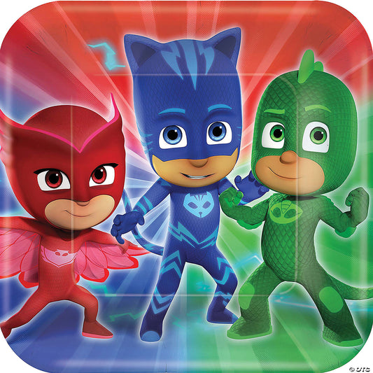 PJ MASKS SQUARE PLATES 9IN