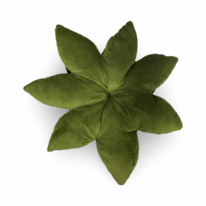 Black Poinsettia 21" Throw Pillow