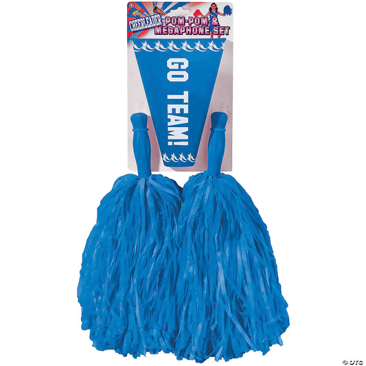 BLUE POM POM SET