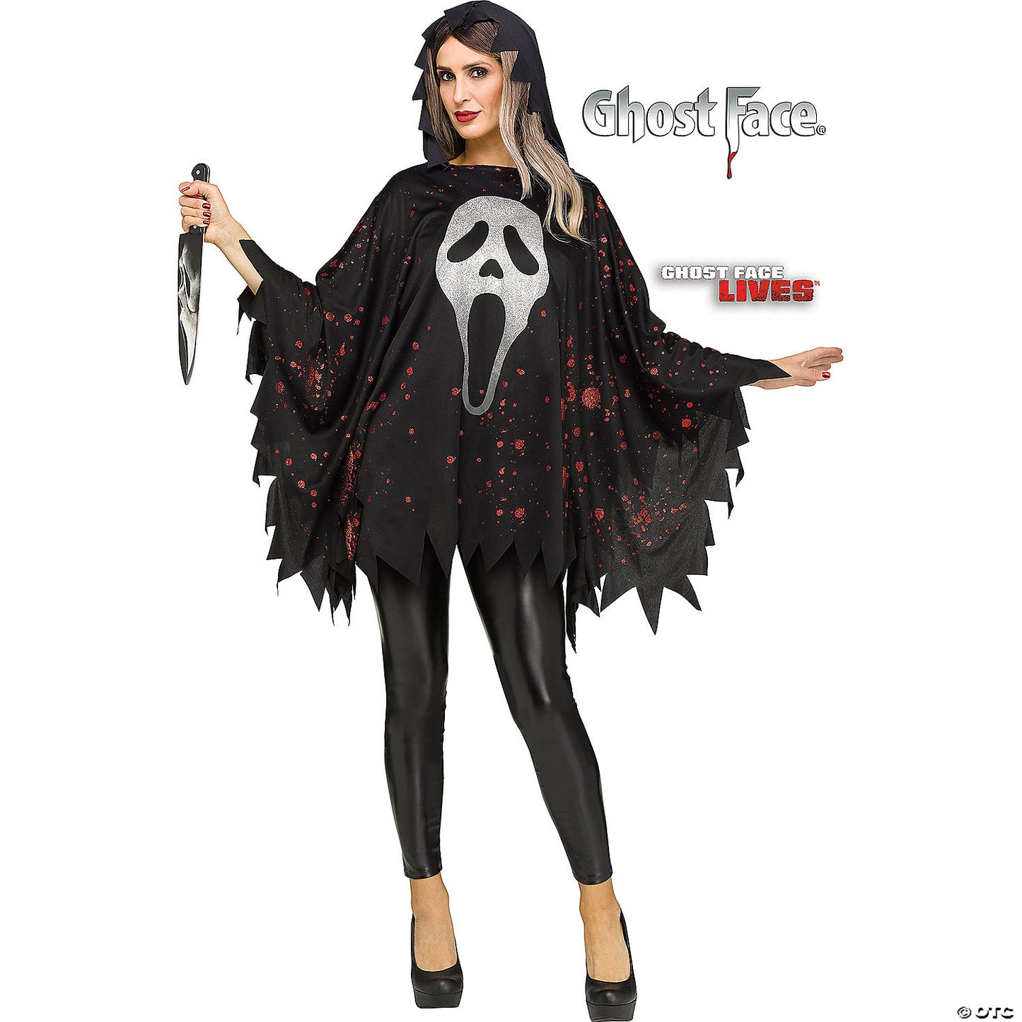 PONCHO GHOSTFACE GLITTER