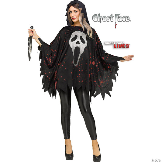 PONCHO GHOSTFACE GLITTER
