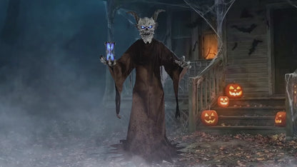 7 Ft. 9" Animated Light-Up The Time Demon Halloween Decoration