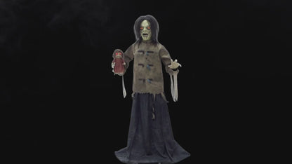 5 Ft. Maniac Mary in a Straitjacket with Doll