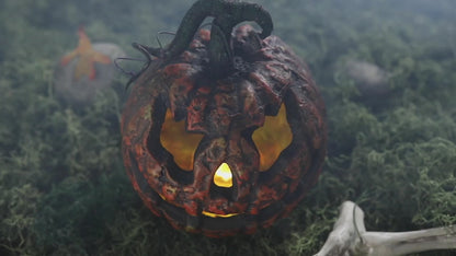 FOAM PUMPKIN WITH LIGHTS AND SOUND
