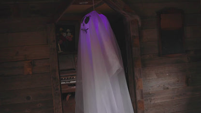 6.5 FT HANGING LIGHT UP GHOST