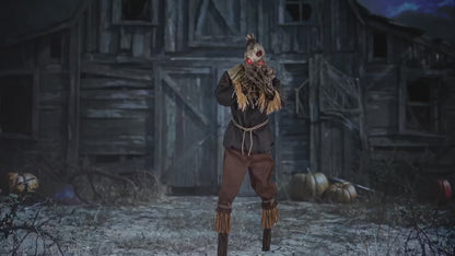 7 Ft. Animated Light-Up Grim Stalker Scarecrow