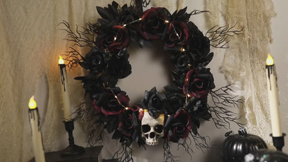 LIGHT UP HALLOWEEN WREATH