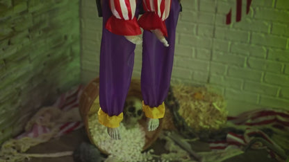 4.5 Ft Hanging Clowns On The Swing