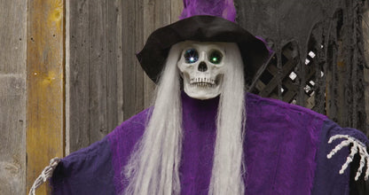 6FT HANGING WITCH W/SOUND&LIGHT