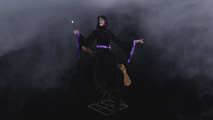 8FT Animated Hovering Witch