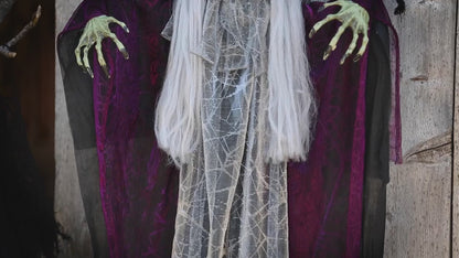 4 FT HANGING LIGHT UP WITCH W/SOUND