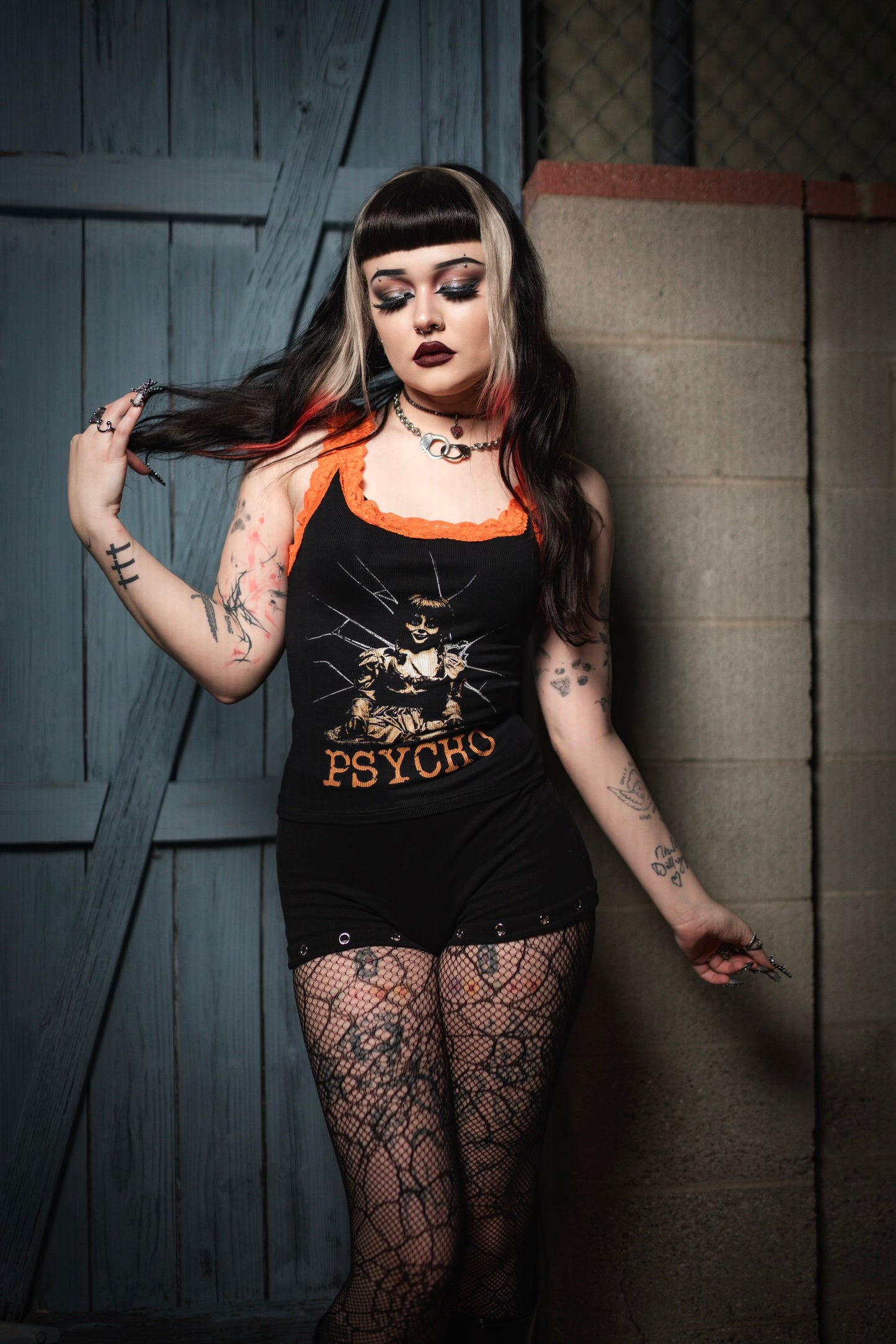 Psycho Lace Ribbed Tank (Limited edition)