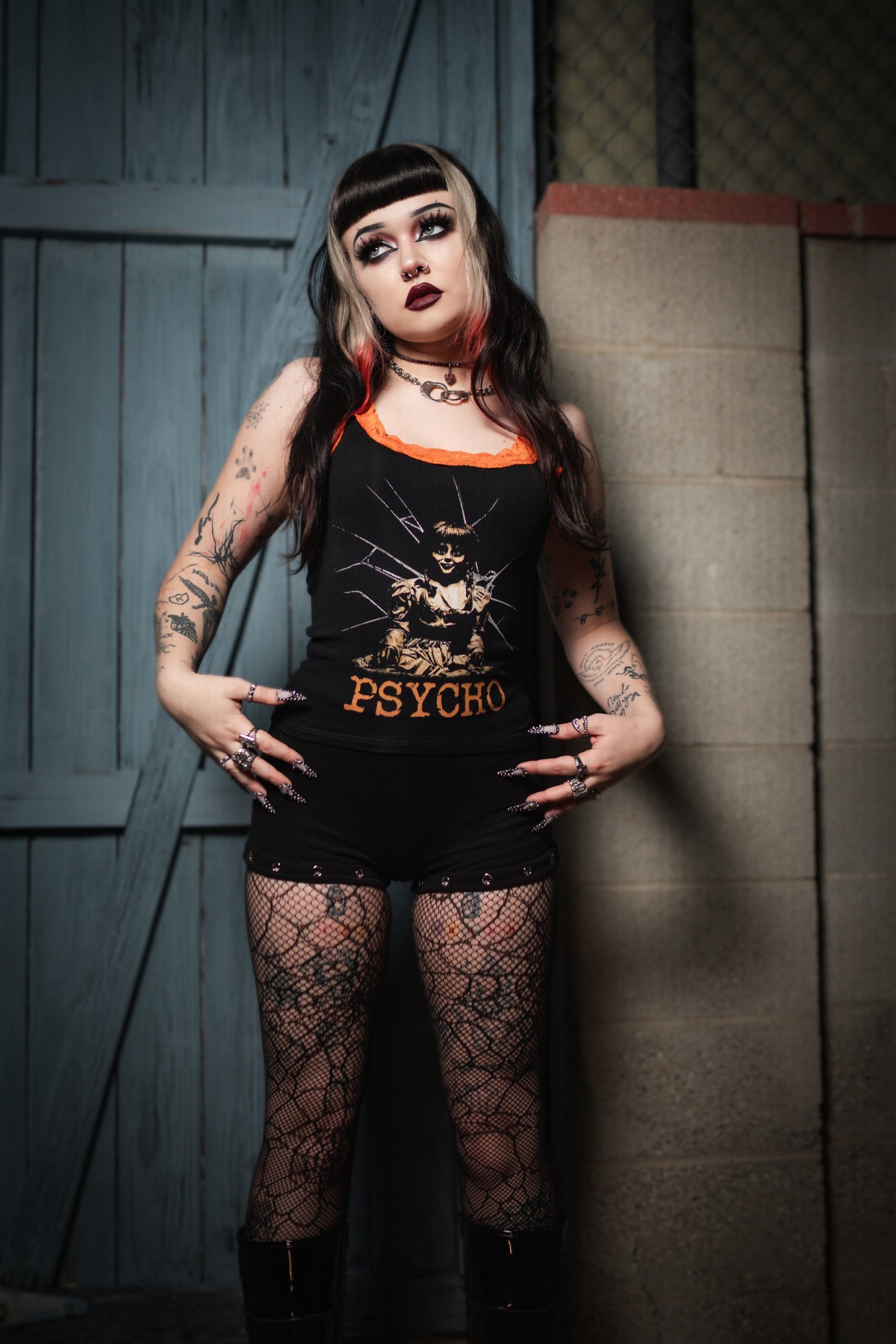Psycho Lace Ribbed Tank (Limited edition)